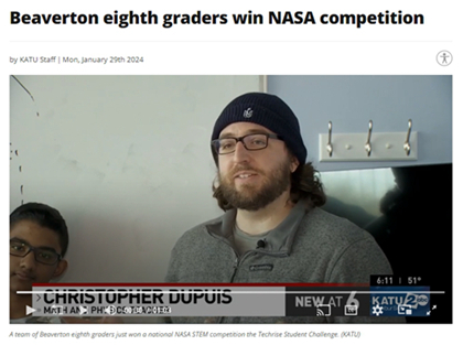 2024 nasa winner teacher